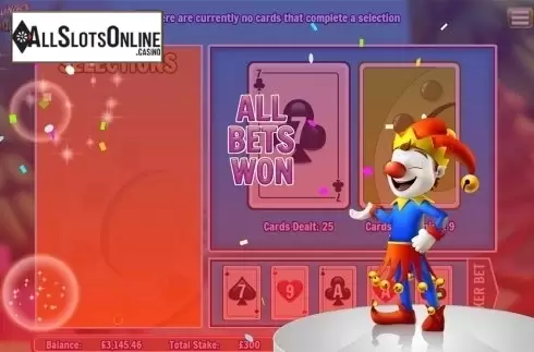 Win screen. Slingo Shuffle Roulette from Slingo Originals