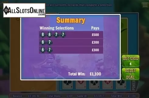 Total win screen. Slingo Shuffle Roulette from Slingo Originals