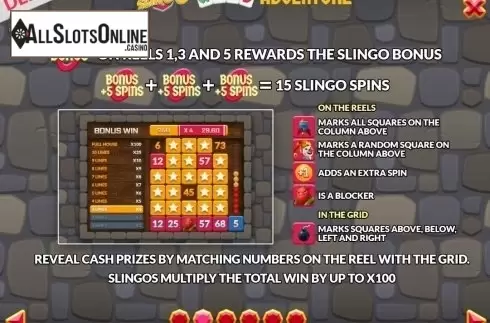 Game Rules 2. Slingo Wild Adventure from Slingo Originals