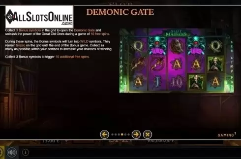 Features 2. Slot Of Madness from GAMING1
