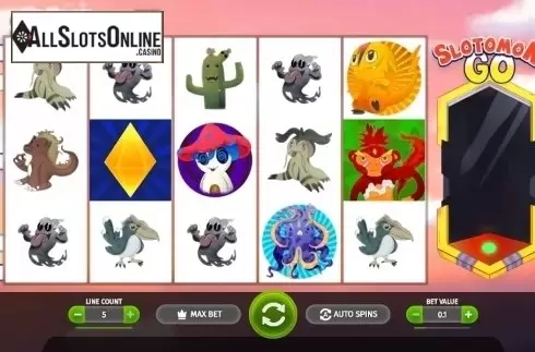 Reel screen. Slotomon Go from BGAMING