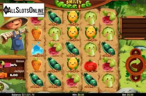 Reel screen. Smiley Veggies from Mobilots