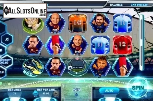 Reels screen. Soccer All Star from Triple Profits Games