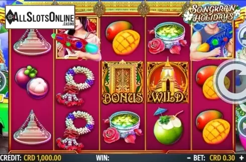 Reel Screen. Songkran Holidays from Octavian Gaming