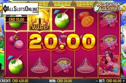 Win Screen 2. Songkran Holidays from Octavian Gaming