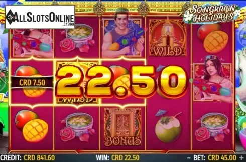 Win Screen 3. Songkran Holidays from Octavian Gaming