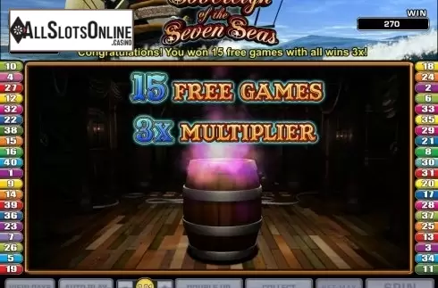 Screen 4. Sovereign Of The Seven Seas from Microgaming
