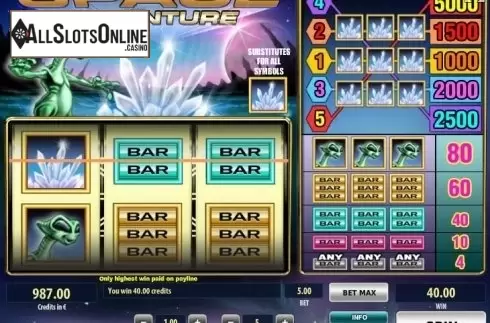 Wild Win screen. Space Adventure (Tom Horn Gaming) from Tom Horn Gaming