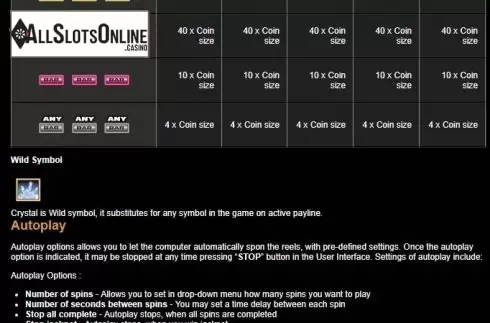 Paytable 2. Space Adventure (Tom Horn Gaming) from Tom Horn Gaming