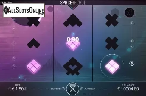 Win presentation. Space Arcade (Nolimitcity) from Nolimit City