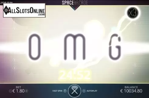 Big win presentation. Space Arcade (Nolimitcity) from Nolimit City