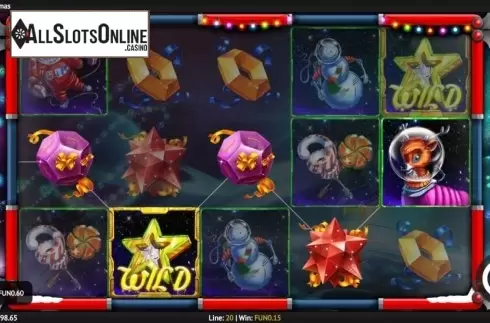 Win Screen 2. Space Christmas from 1X2gaming