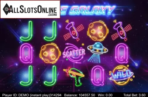 Reel Screen. Space Galaxy from Triple Profits Games
