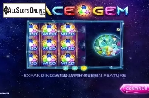 Start Screen. Space Gem (Wazdan) from Wazdan