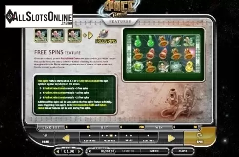 Free Spins. Space Traveller from Oryx