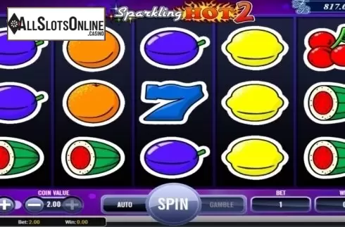 Reel screen. Sparkling Hot 2 from AlteaGaming