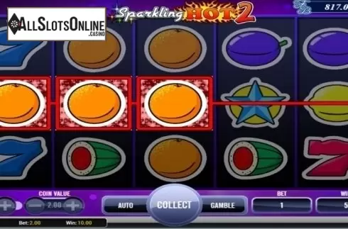Win screen. Sparkling Hot 2 from AlteaGaming