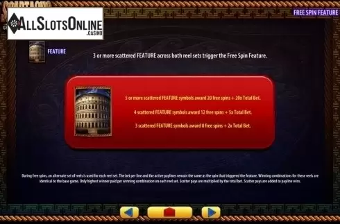 Screen4. Spartacus Gladiator of Rome from WMS