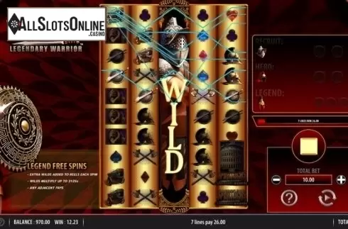 Win Screen. Spartacus Legendary Warrior from Red7