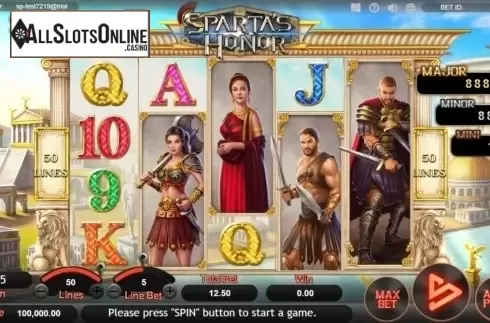 Reel Screen. Sparta's Honor from SimplePlay