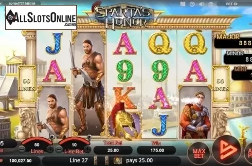 Win Screen 3. Sparta's Honor from SimplePlay
