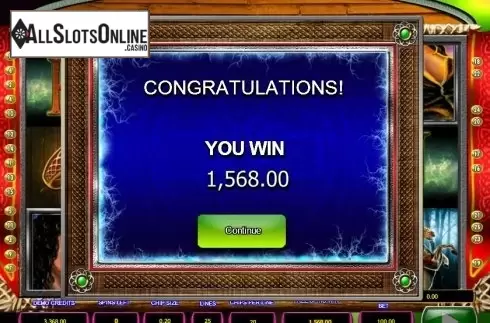Win presentation. Spell of Odin from 2by2 Gaming