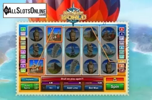 Win Screen 2. Spin the World from GamesOS