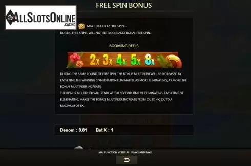 FS bonus screen. Spindrift 2 from JDB168