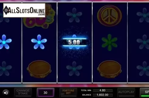 Win screen. Spinning 60s from Inspired Gaming