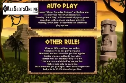 Rules. Spirit of the Inca from RTG