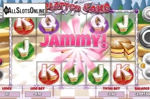 Win Screen 3. Splatter Cake from Mutuel Play