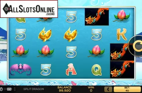 Play Screen 3. Split Dragon from High 5 Games