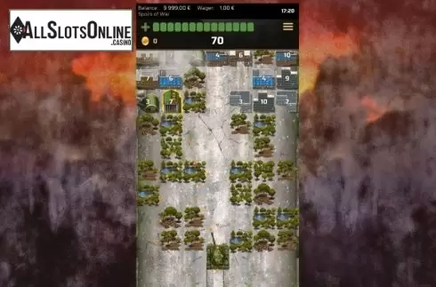 Game screen . Spoils of War from Green Jade Games