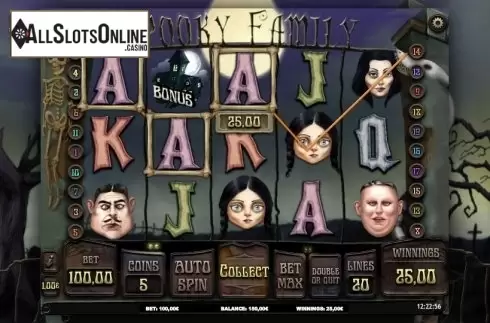 Win. Spooky Family from iSoftBet