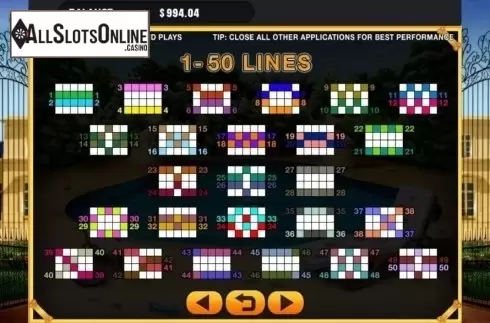 Paylines. Spot (GMW) from GMW