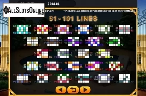 Paylines. Spot (GMW) from GMW