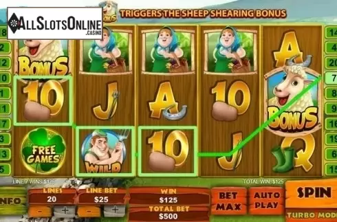 Win Screen. Spud OReillys Crops of Gold from Playtech