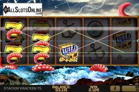 Win Screen 1. Stackin' Kraken 7s from High 5 Games