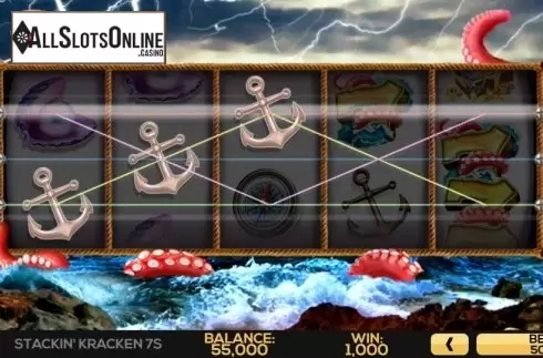 Win Screen 2. Stackin' Kraken 7s from High 5 Games