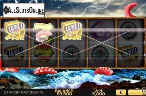 Win Screen 3. Stackin' Kraken 7s from High 5 Games