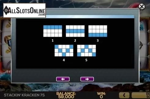 Paylines. Stackin' Kraken 7s from High 5 Games