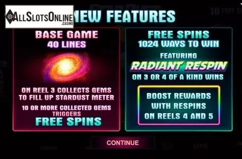 Screen2. Star Dust (Microgaming) from Microgaming