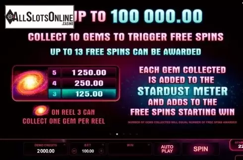 Screen4. Star Dust (Microgaming) from Microgaming