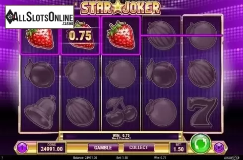 Win Screen. Star Joker from Play'n Go