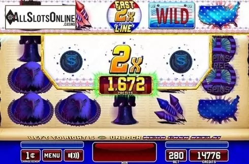 Win Screen 3. Star Spangled Riches from Incredible Technologies