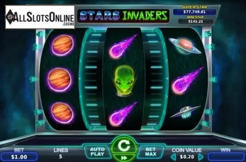 Reel Screen. Stars Invaders from The Stars Group