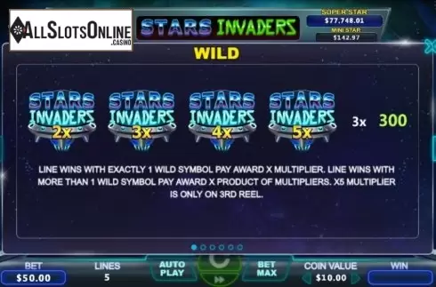 Features. Stars Invaders from The Stars Group