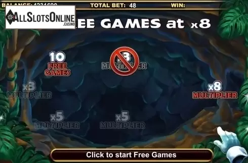 Screen 8. Stellar Jackpots with Serengeti Lions from Lightning Box