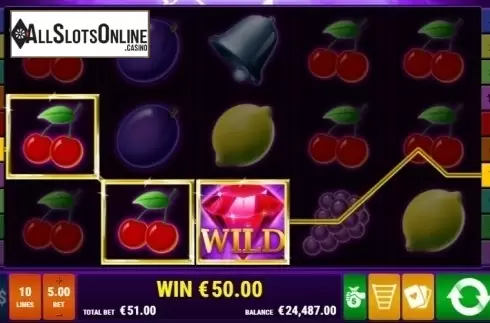 Win Screen 2. Sticky Diamonds RHFP from Gamomat