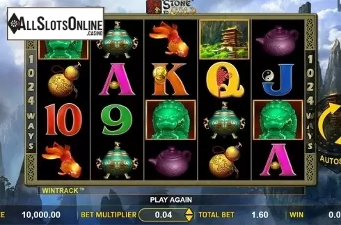 Reels screen. Stone to Gold from Aspect Gaming